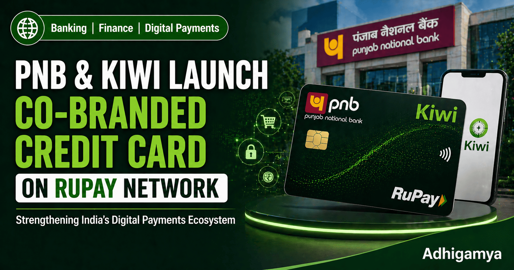 PNB and Fintech Firm Kiwi Launch Co-Branded Credit Card on RuPay Network